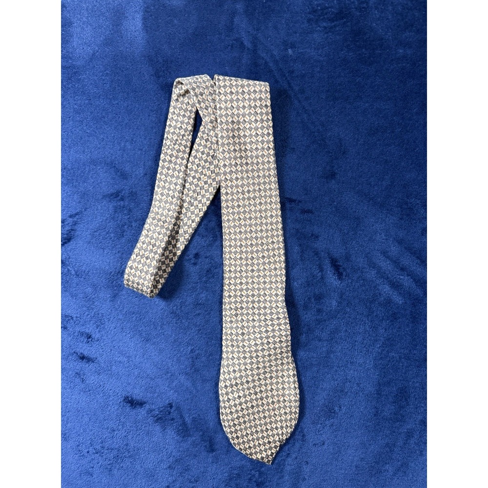 Yves Saint Laurent Mens Silk Classic Length Geometric - Picture 4 of 9
